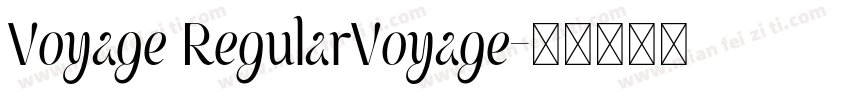 Voyage RegularVoyage字体转换